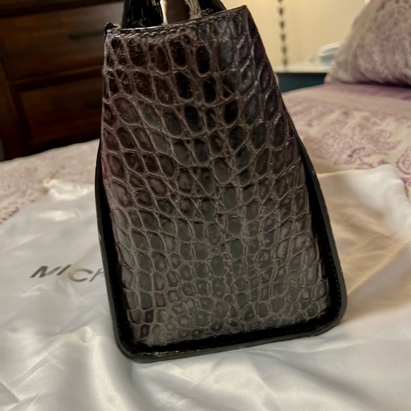 Michael Kors Large “Selma” Satchel in Gray Ombre Embossed Croc Leather. EUC! - Picture 4 of 16